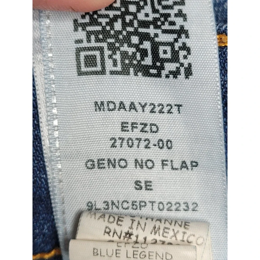 True Religion Jeans Mens 36 GENO Relaxed Slim Blue Legend Wash Horseshoe Pockets